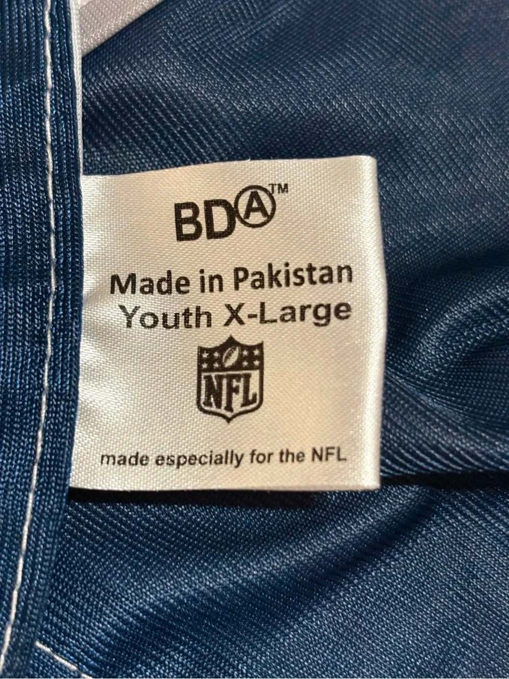 Dallas Cowboys Reversible Silver Gray Navy Blue Kids Jersey Top XL youth